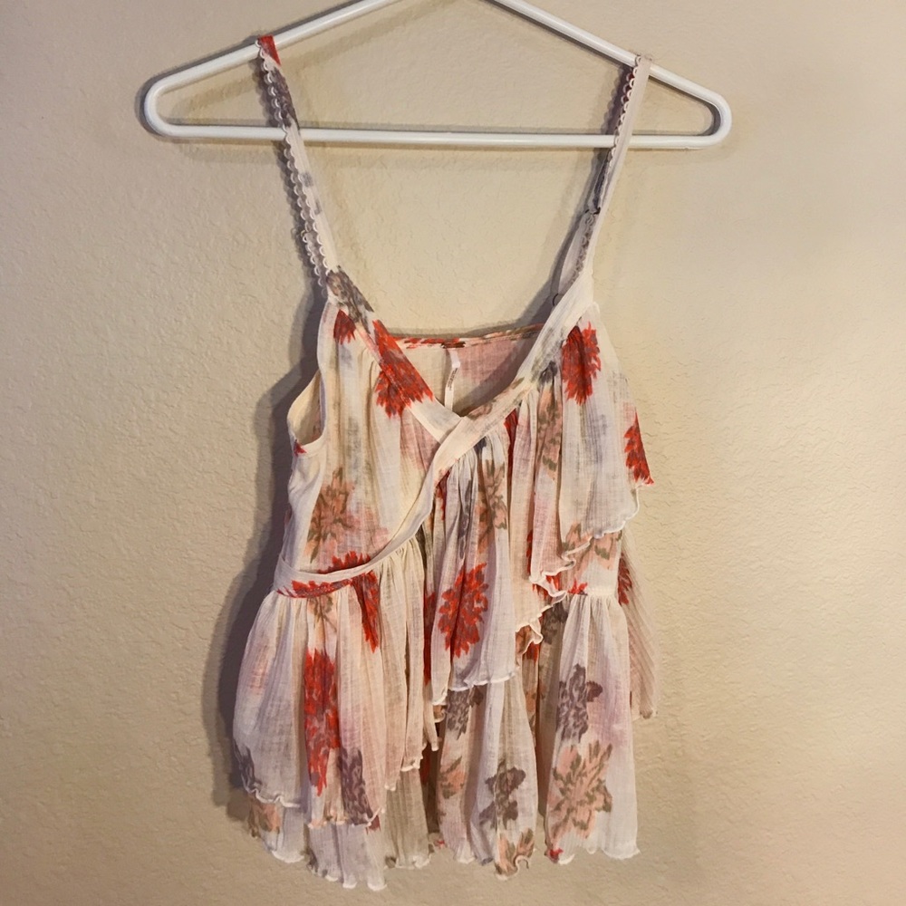 Free People floral tank top